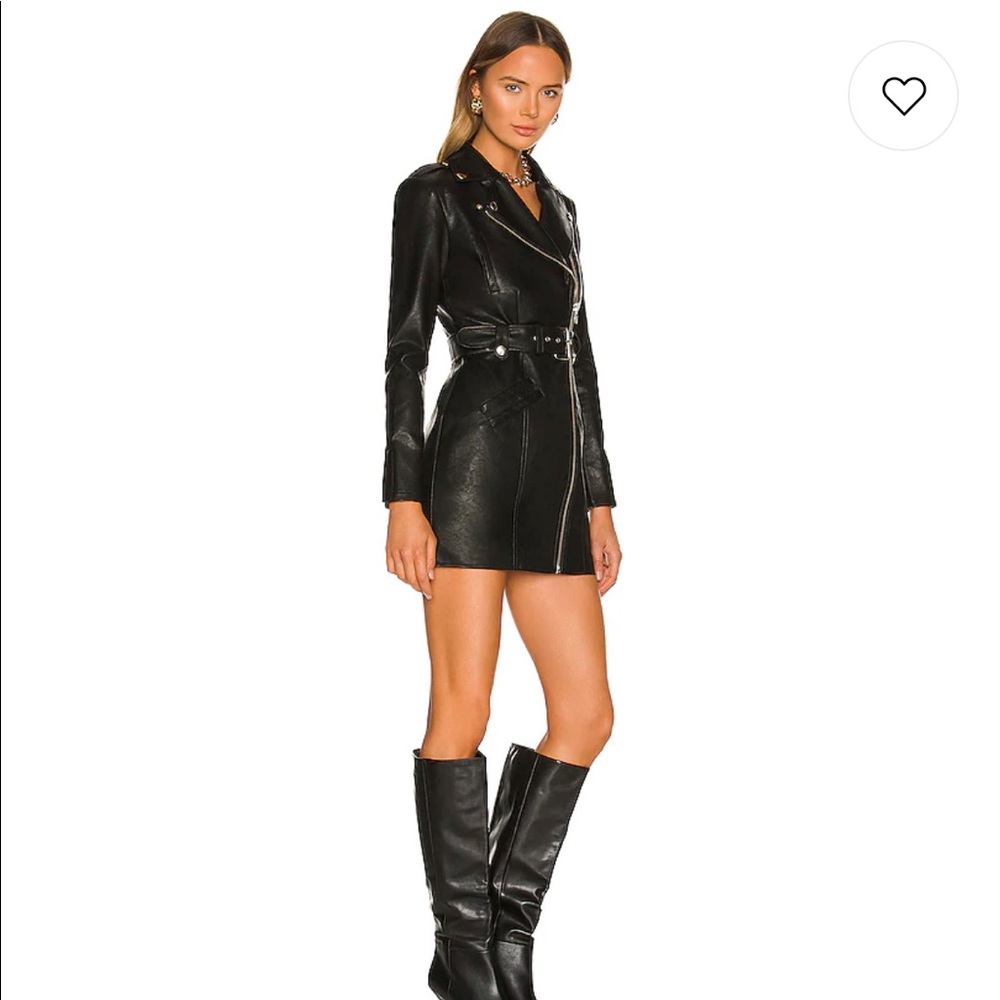 Brand new leather dress